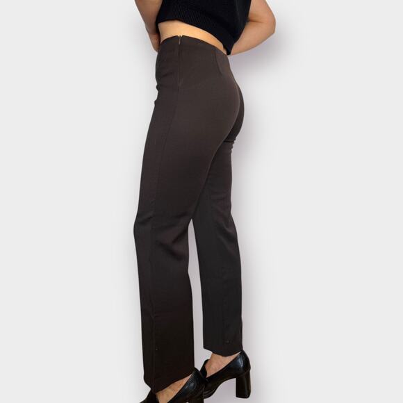 Y2K Italian Brown Wool Flare Pants‎ - Picture 4 of 5